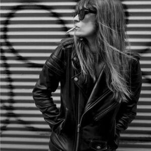 BLK DNM - No. 8 Black Leather Motorcycle Jacket - New without tags!